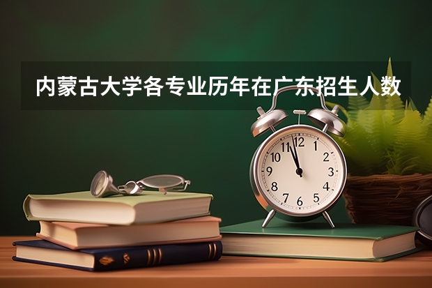 内蒙古大学各专业历年在广东招生人数