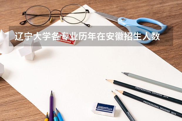 辽宁大学各专业历年在安徽招生人数