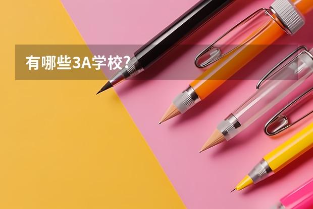 有哪些3A学校?