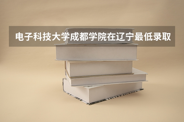 电子科技大学成都学院在辽宁最低录取分数线（2024高考参考）
