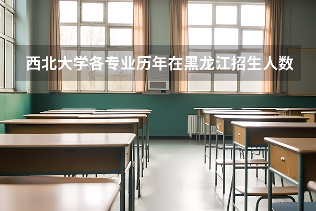 西北大学各专业历年在黑龙江招生人数