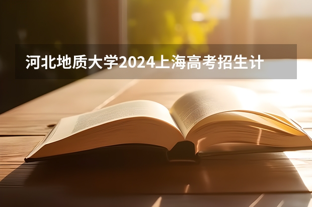 河北地质大学2024上海高考招生计划详解