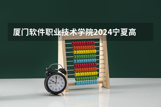 厦门软件职业技术学院2024宁夏高考招生计划详解