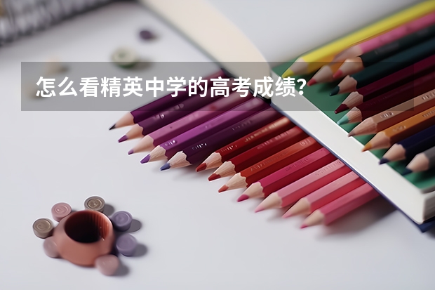 怎么看精英中学的高考成绩？