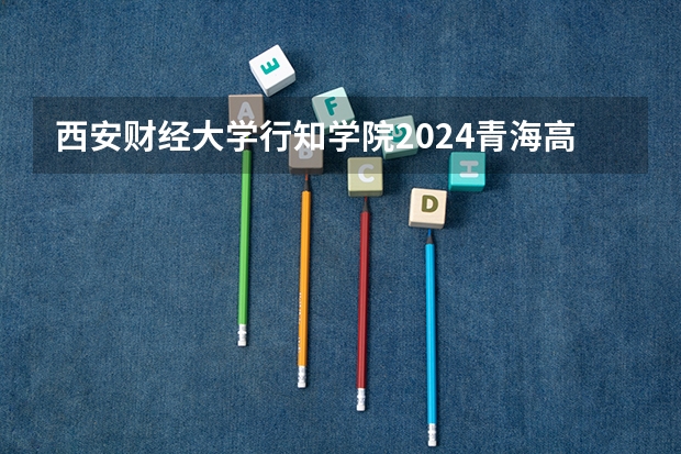 西安财经大学行知学院2024青海高考招生计划详解