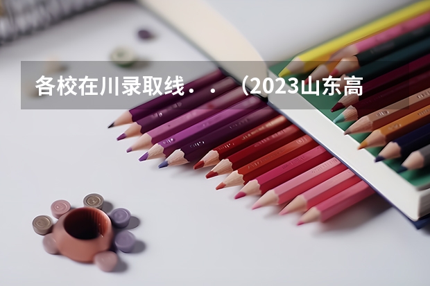 各校在川录取线．．.（2023山东高考各学校调档线）