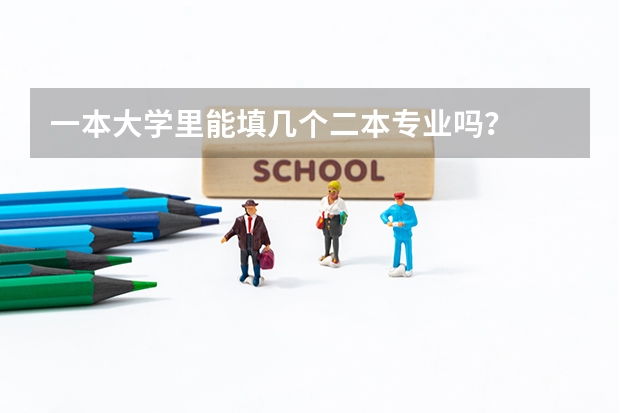 一本大学里能填几个二本专业吗？